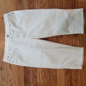 Talbots Flawless White Jean- Pedal Pusher Size: 10P